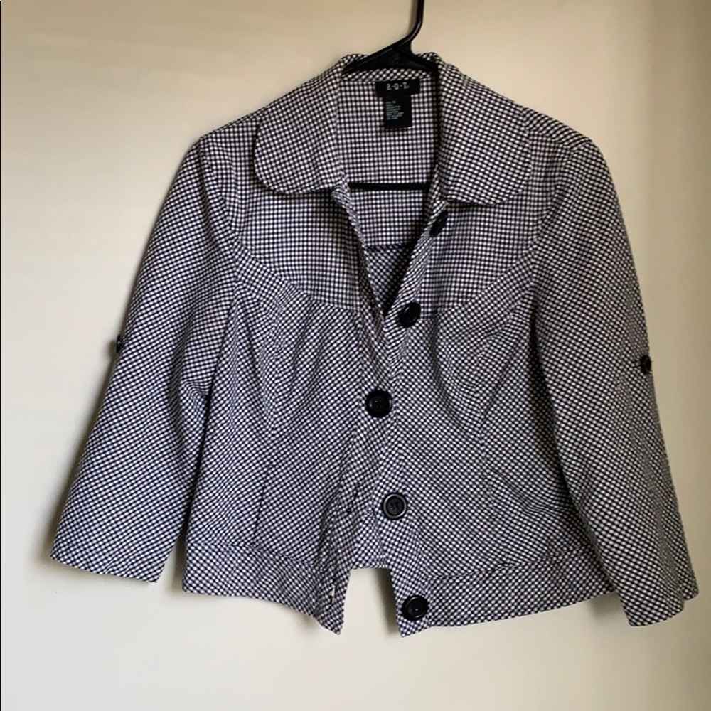 Checkered blazer size small